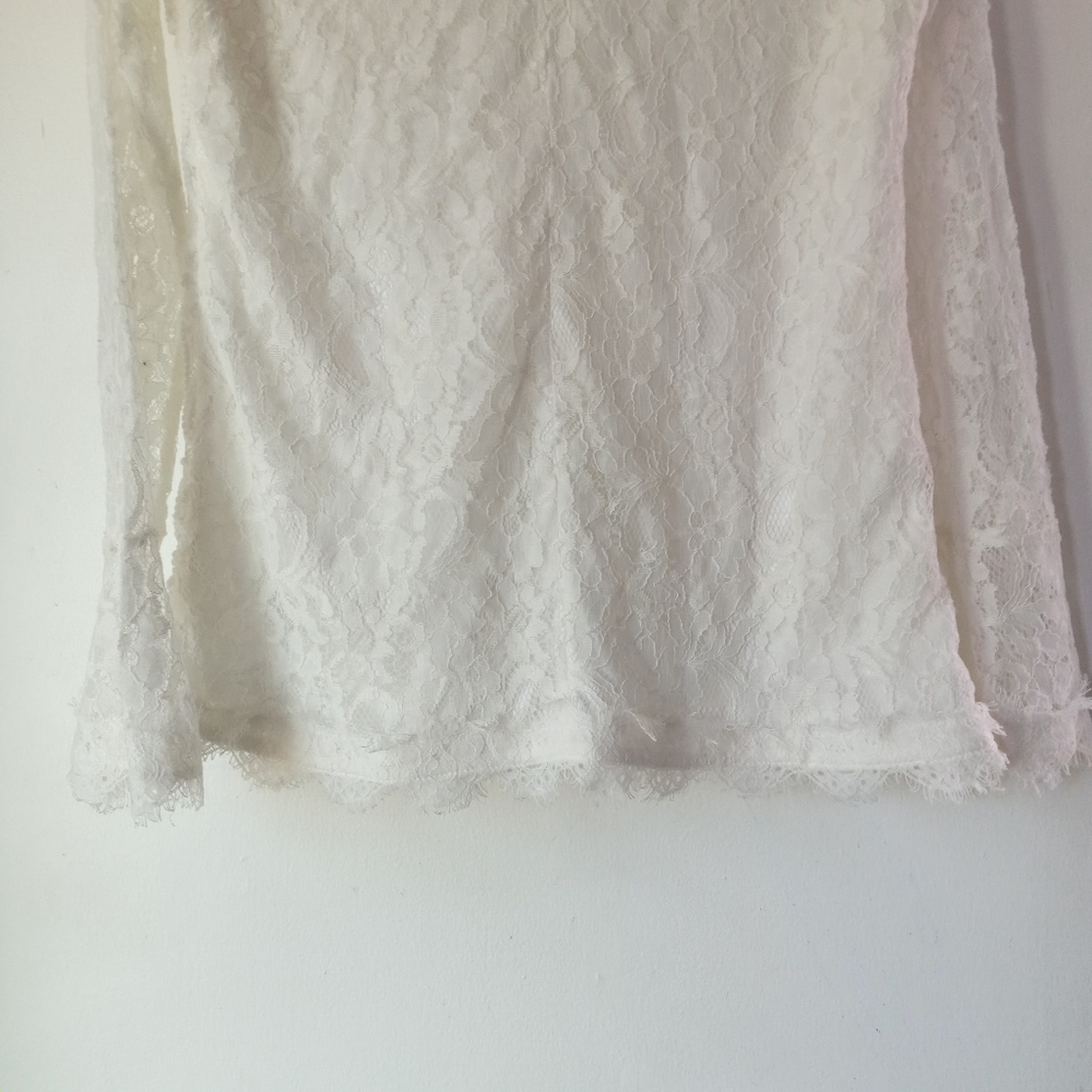 Soft Sorroundings M Lace Crochet Top - Picture 10 of 10